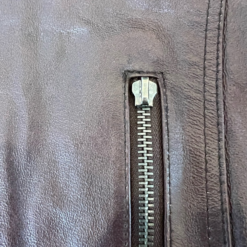 Joe’s Jeans / Vintage Leather Moto Jkt / Medium - Picture 7 of 11